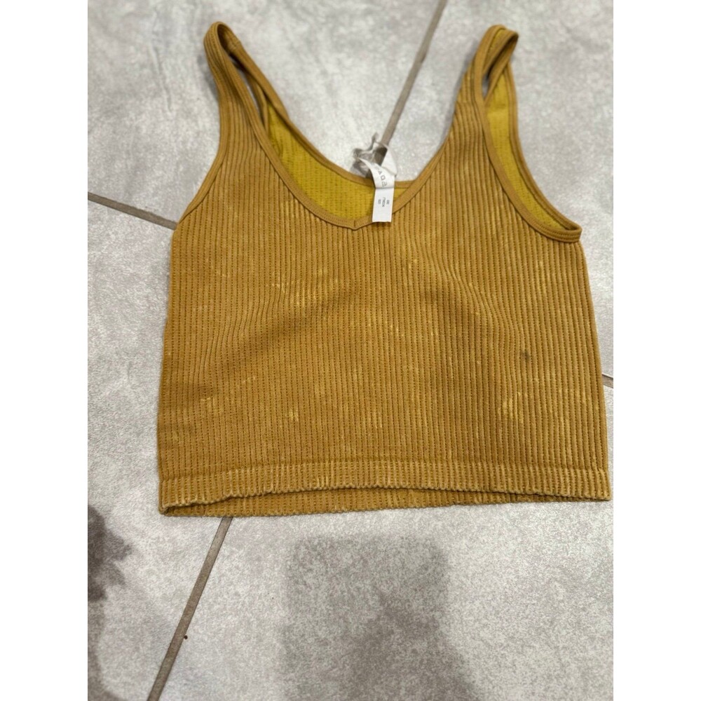 Aeropostale Mustard Yellow Cropped Tank Size Small